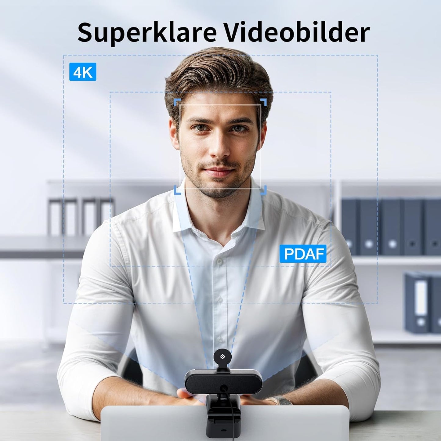 Nova 4K Webcam mit Rauschunterdrückungs-Mikrofonen