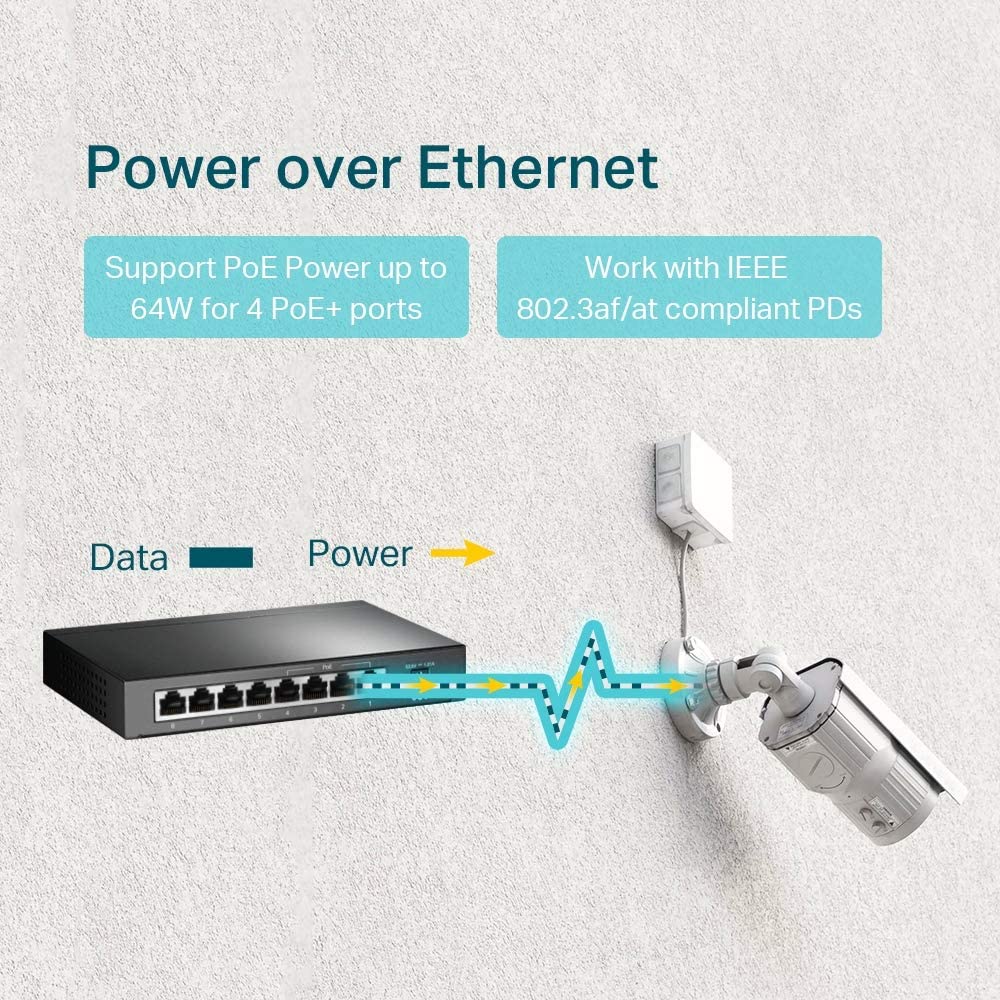 TL-SG1008P, Switch, Unmanaged PoE