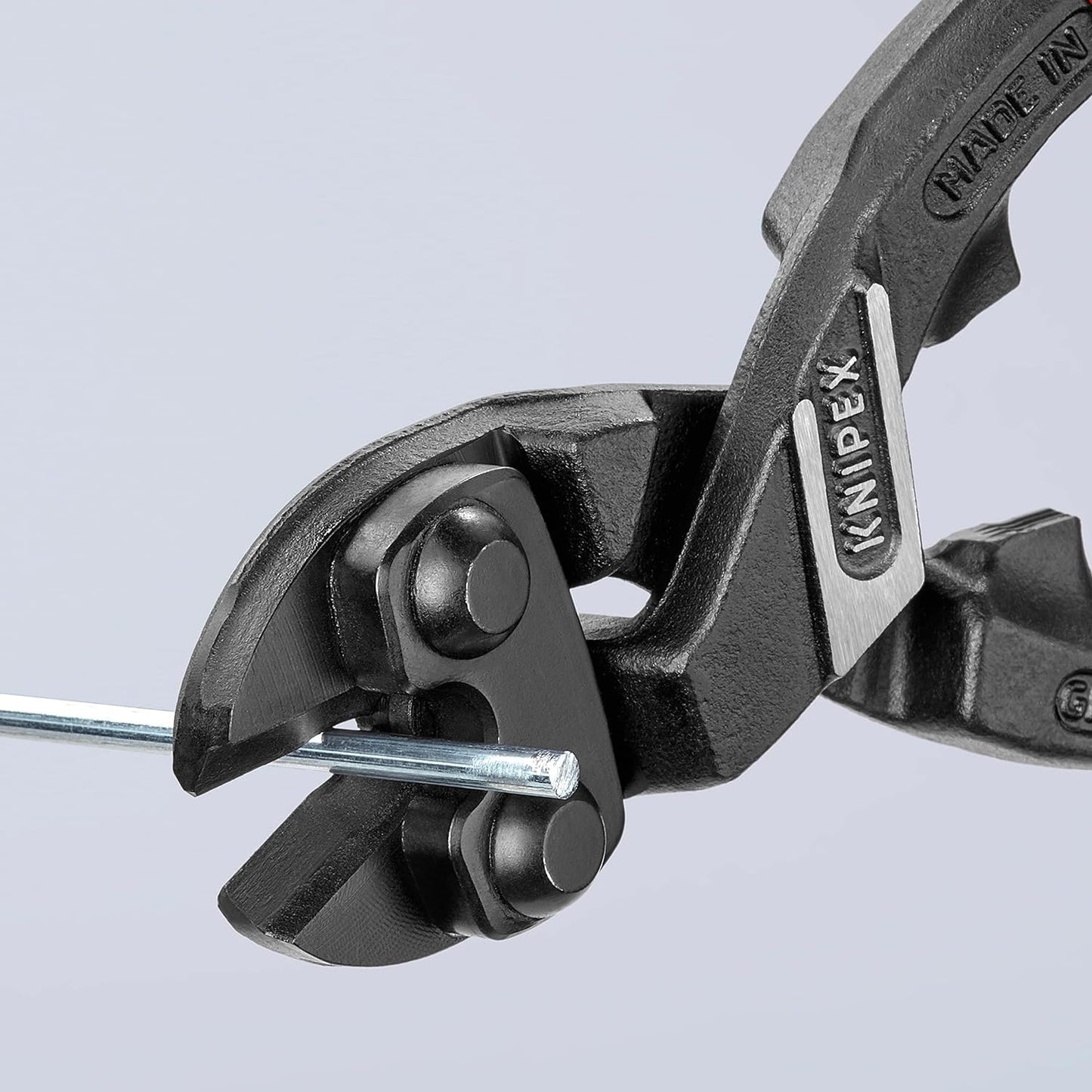 Kompakt-Bolzenschneider CoBolt 200 mm (gewinkelt), 20° gewinkelter Kopf/Schneidaussparung, 200 mm / SB-Verpackung, Griffe mit Kunststoff Überzogen,