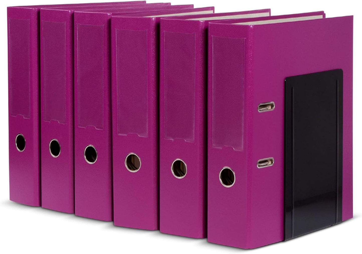 2er-Set Buchstützen für Büro & Regal, Schwarz 24 x 16 x 24 cm Buchstütze