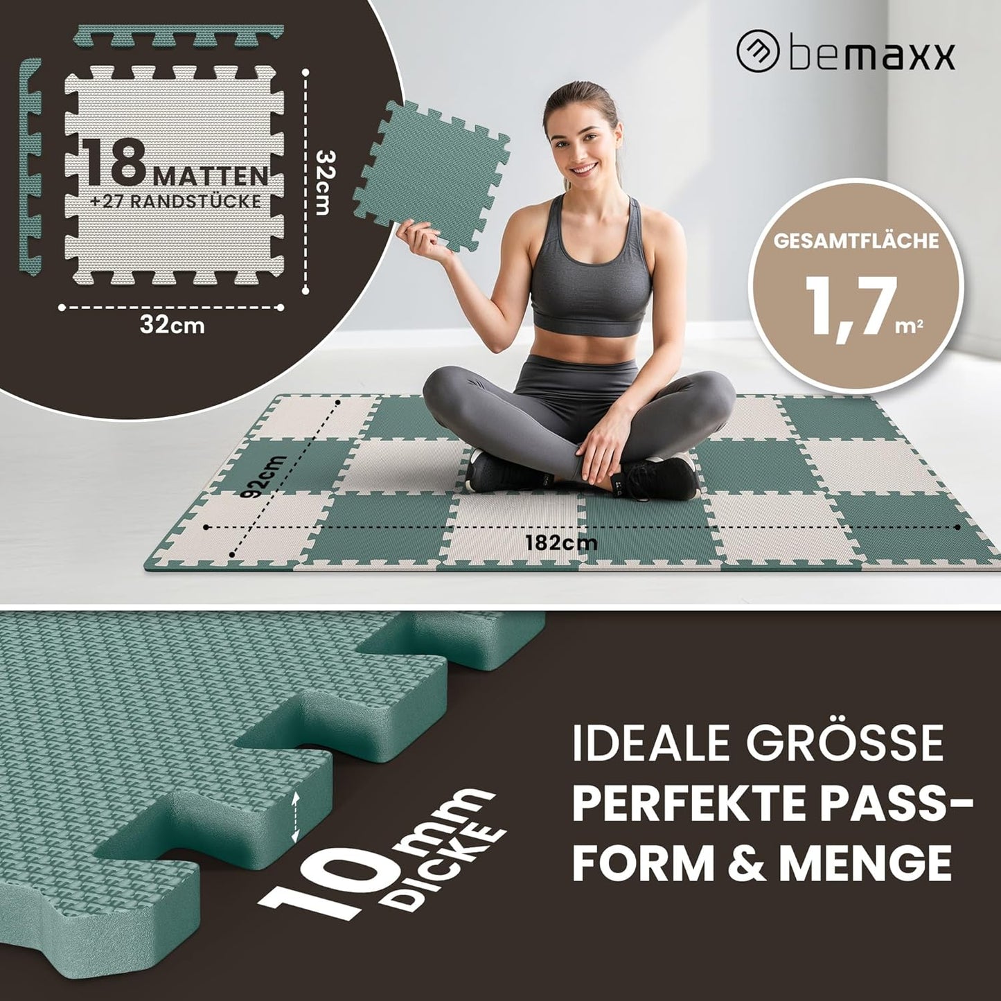Bodenschutzmatten-Set, 18 Stück