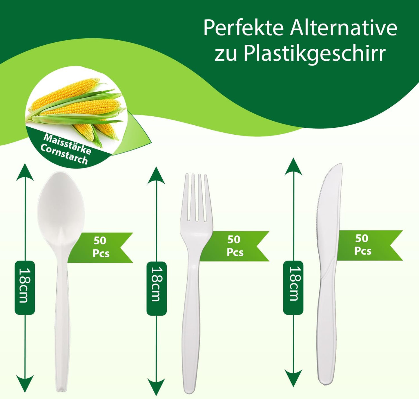 Mehrweg Besteck-Set, 150 tlg
