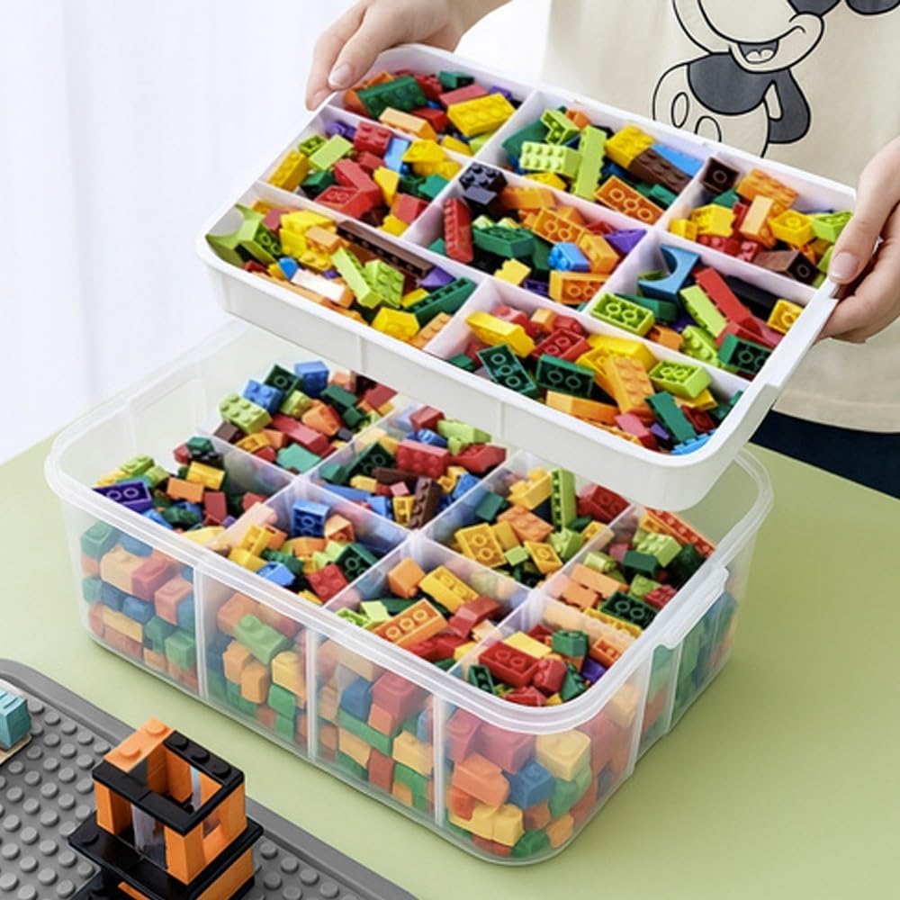 Baustein-Aufbewahrungsbox, 4 Etagen