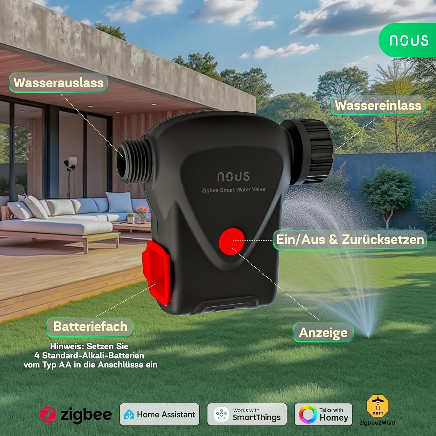 ZigBee Smarter Bewässerungsregler mit App-Steuerung