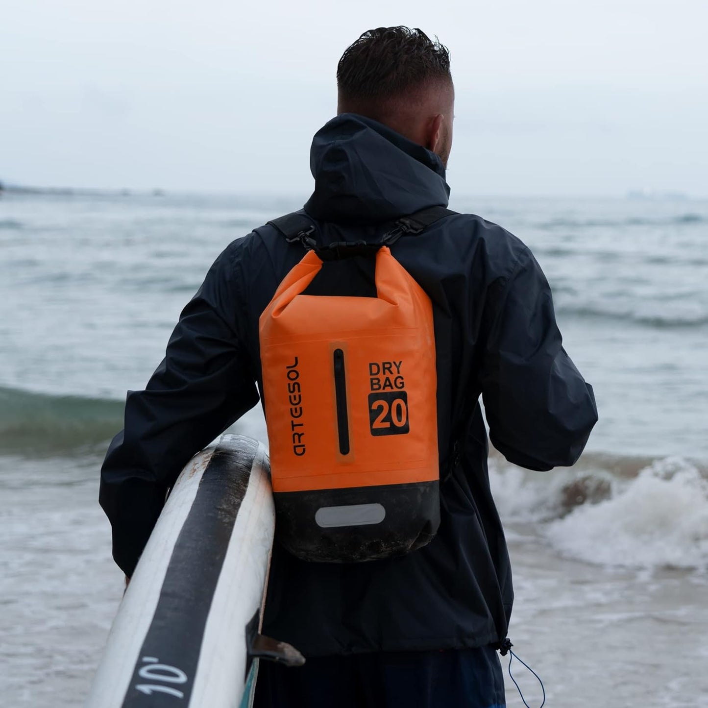 Wasserdichte Dry Bag, 20 Liter, Orange 20L