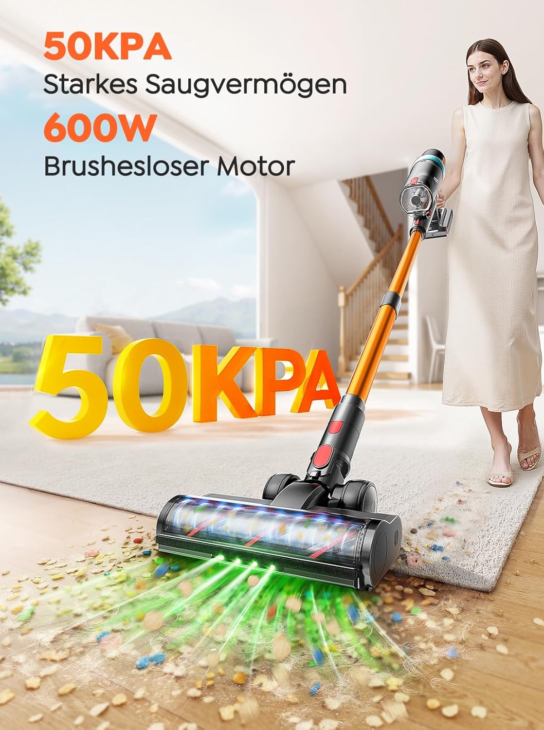 BP40 Akkustaubsauger mit Automatikmodus, Gold