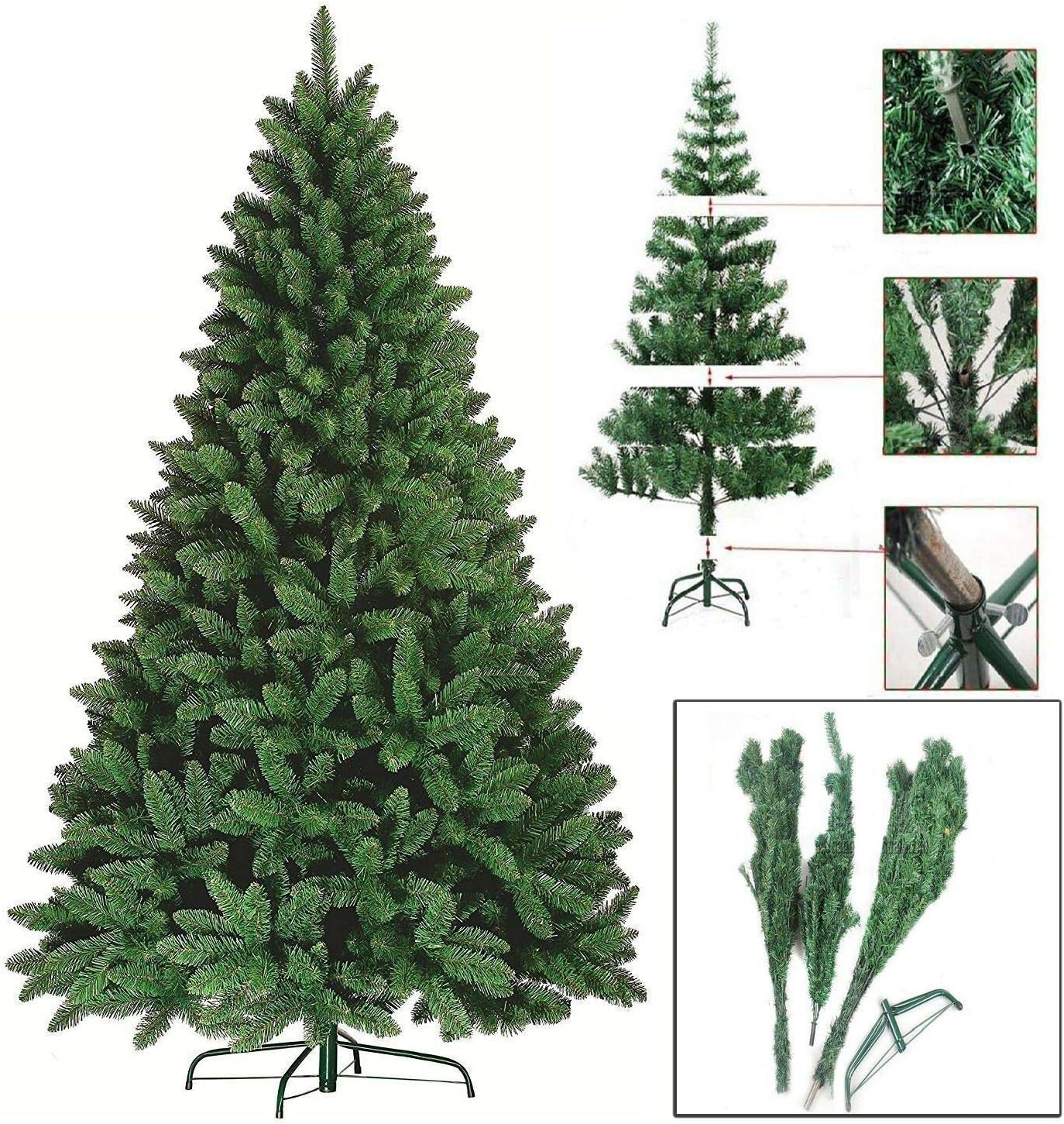 Künstlicher Weihnachtsbaum, 150 cm, Deko-schnee 150 cm
