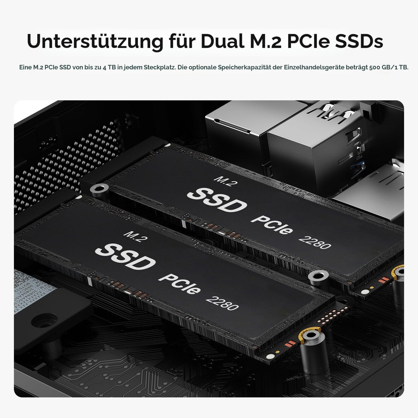 Mini PC SER5 MAX 6800U mit Ryzen 7, SER5 MAX  6800U/24G/500G