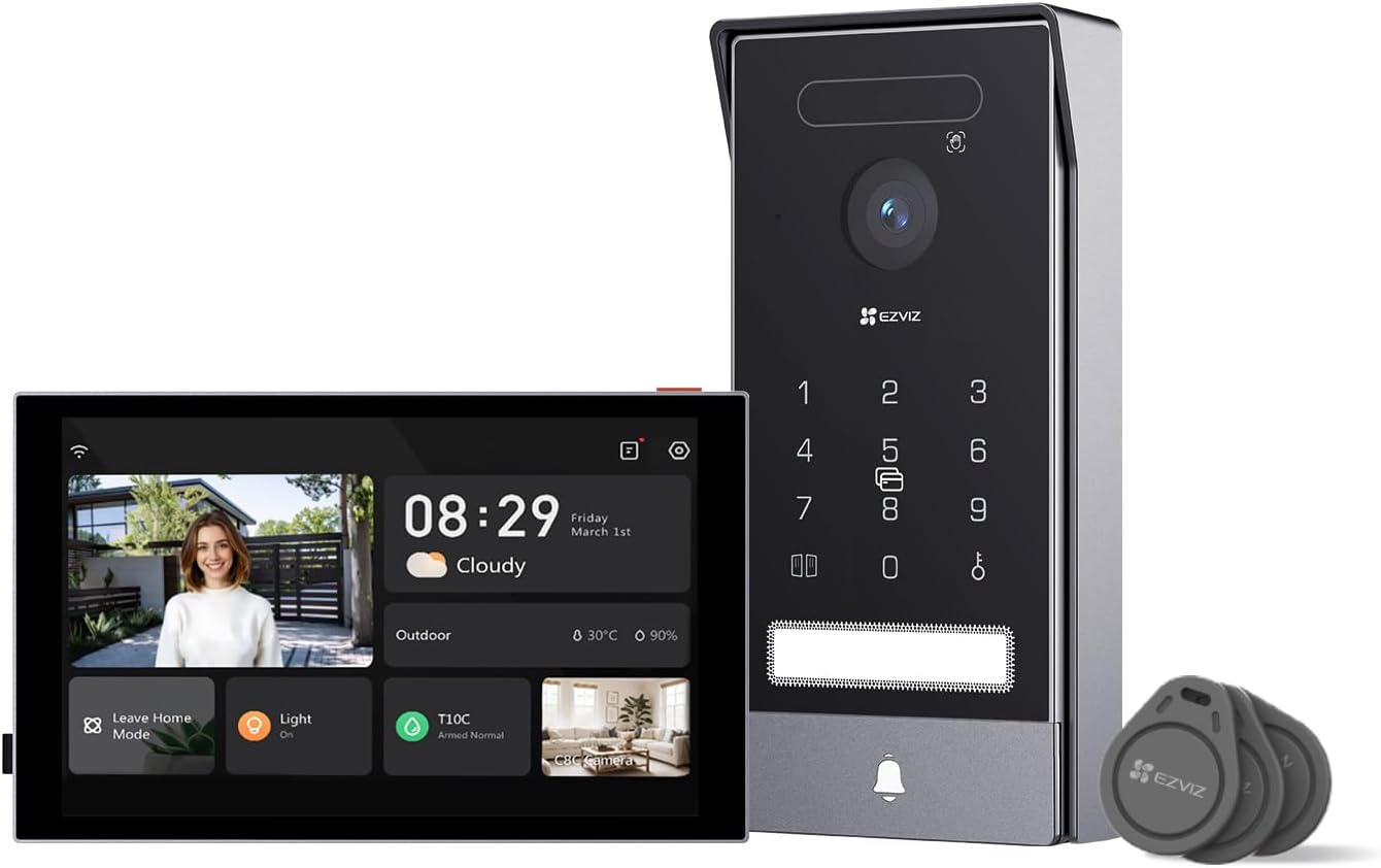 HP7 Pro 4K Türsprechanlage mit Touchscreen-Monitor, Hp7 Pro 4k