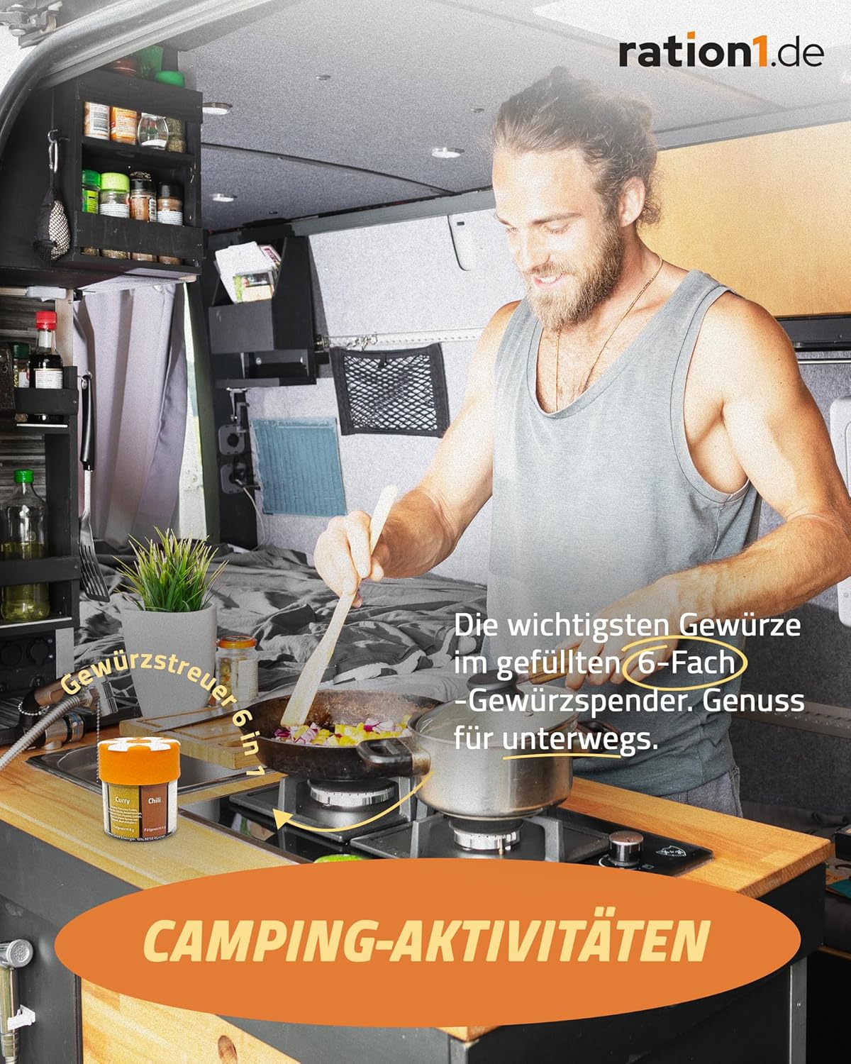 5er-Set Gewürzstreuer, 5er Pack (340g)
