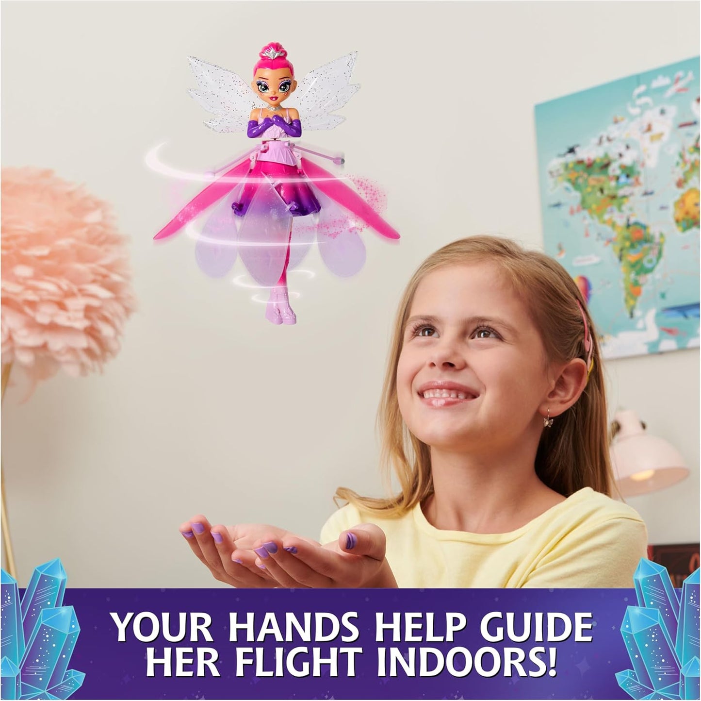 Crystal Flyers Magische Flugdoll mit Kristallflügeln