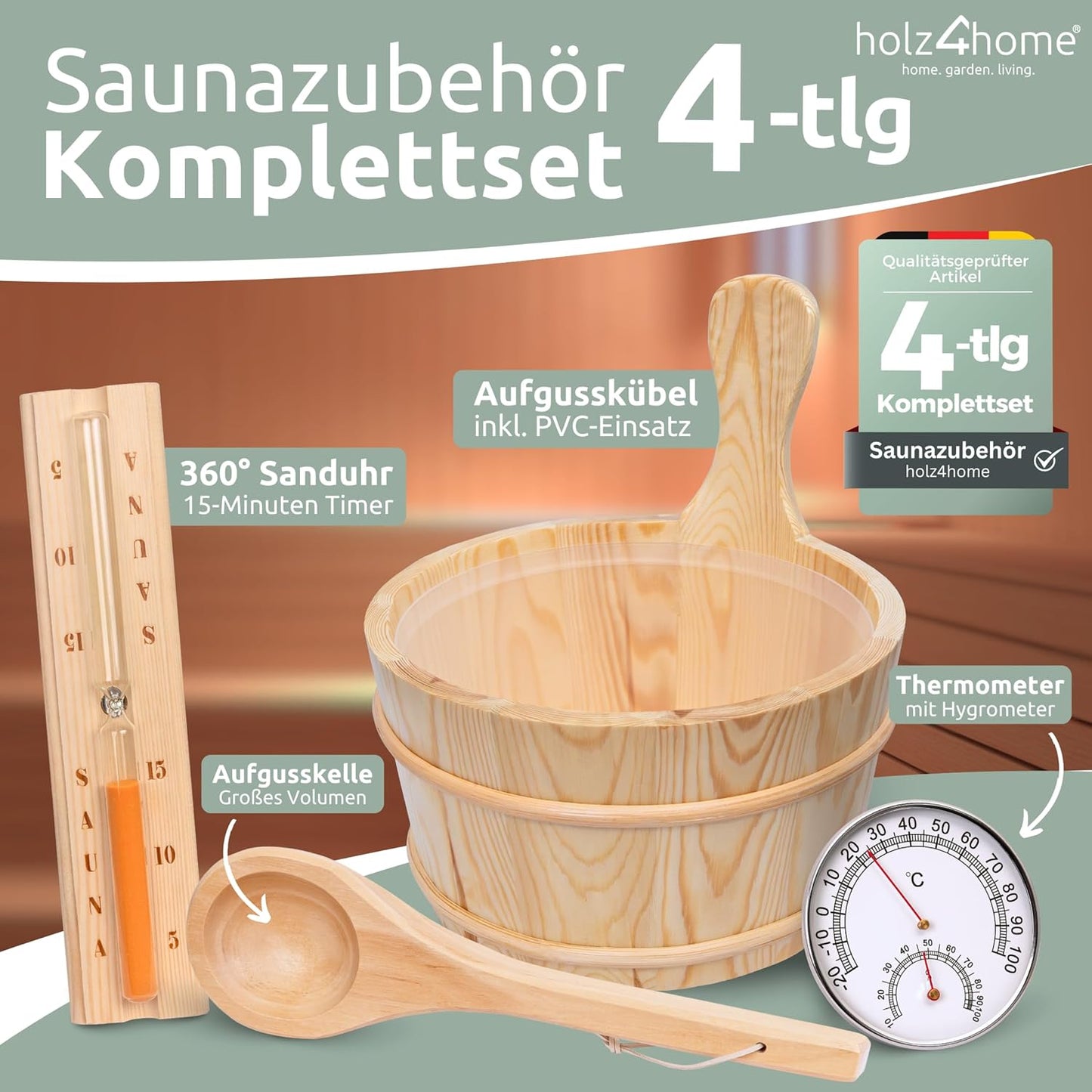 Sauna-Zubehör-Set