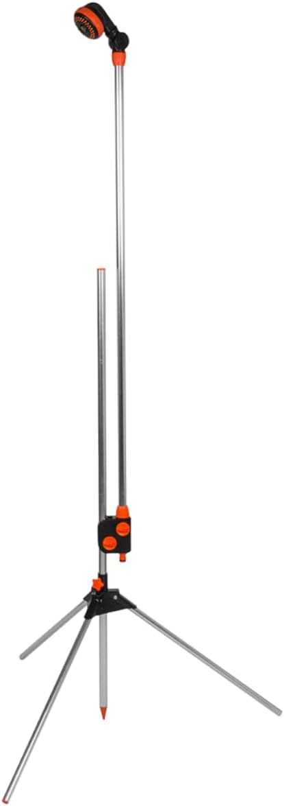 Höhenverstellbare Black Line Gartendusche mit Stativ