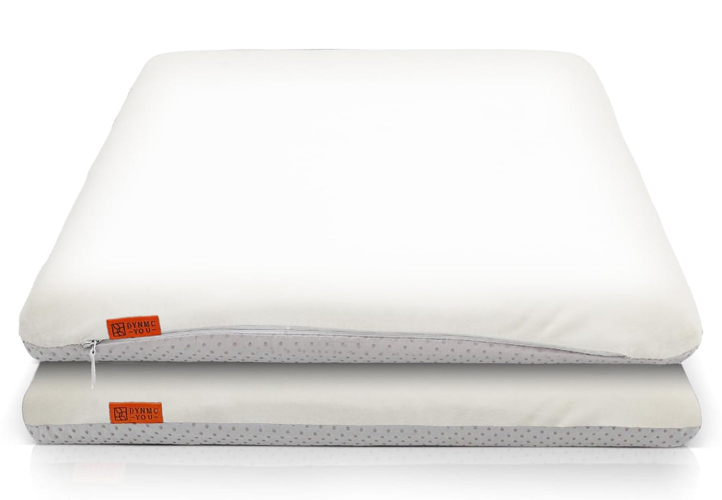 Memory-Foam Sitzkissen-Set (2 Stück, 40x40 cm), Beige Eckig 2 Pack