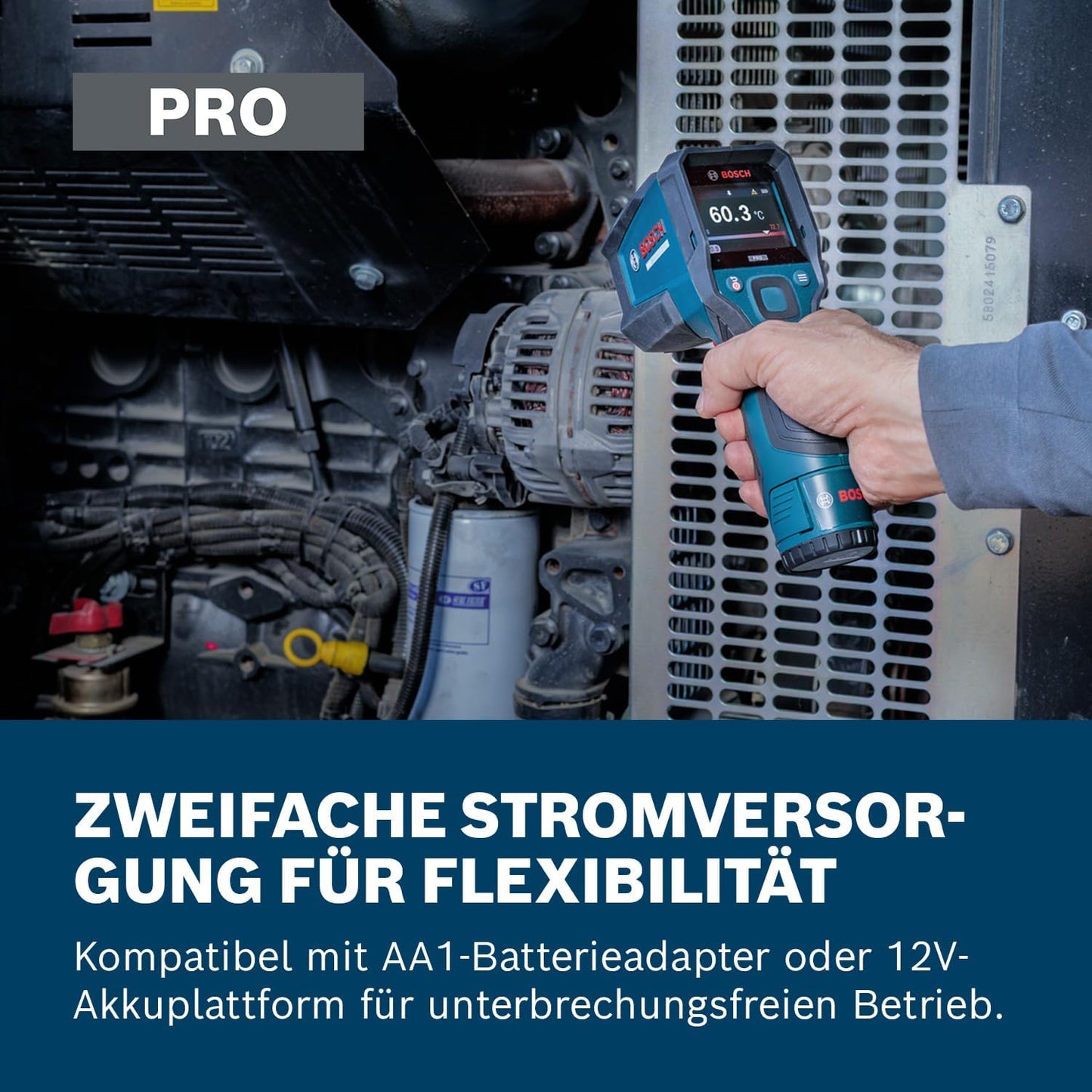 Infrarot-Thermometer GIS12V-700-14 mit Grafik-Display