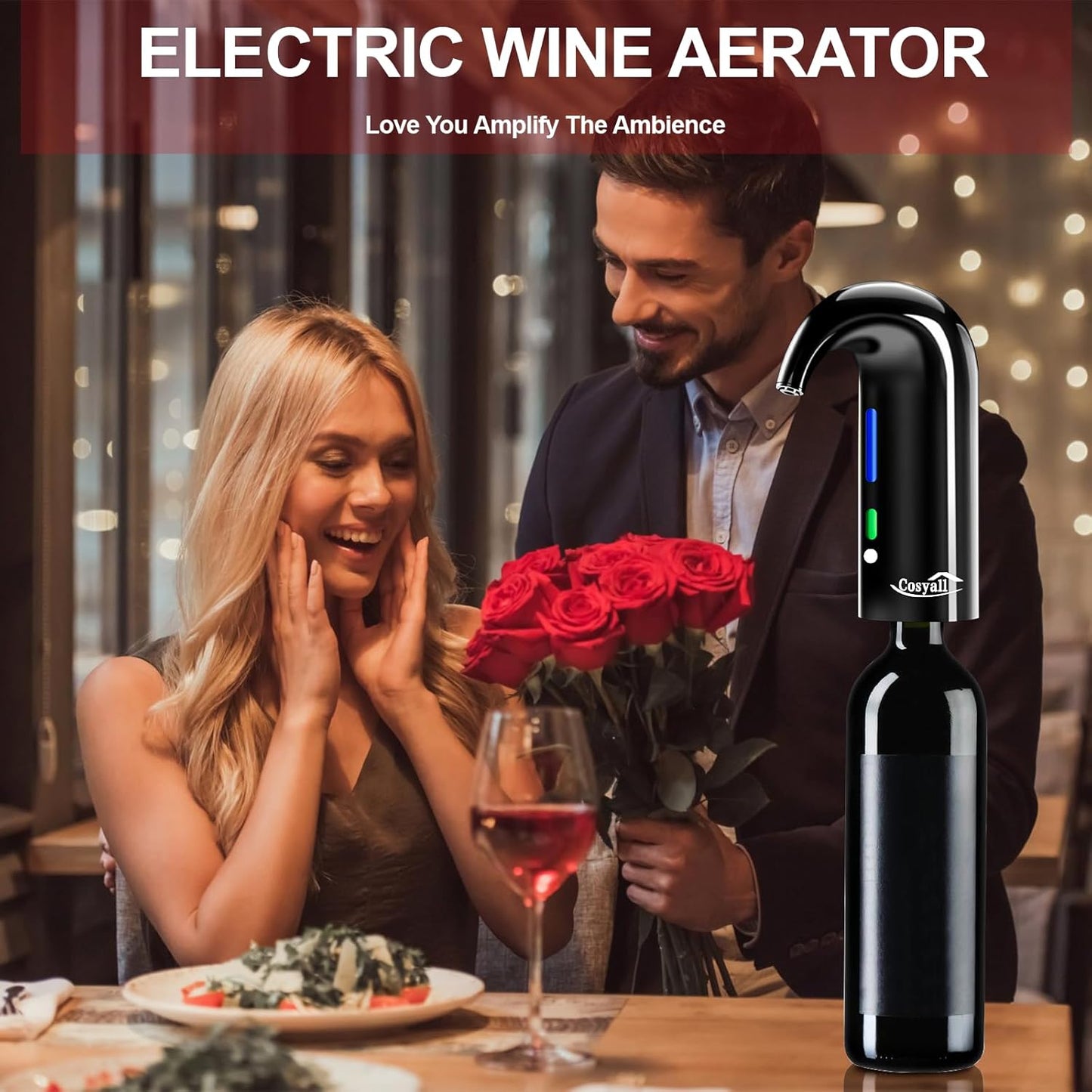 Elektrischer Weinbelüfter, Schwarz