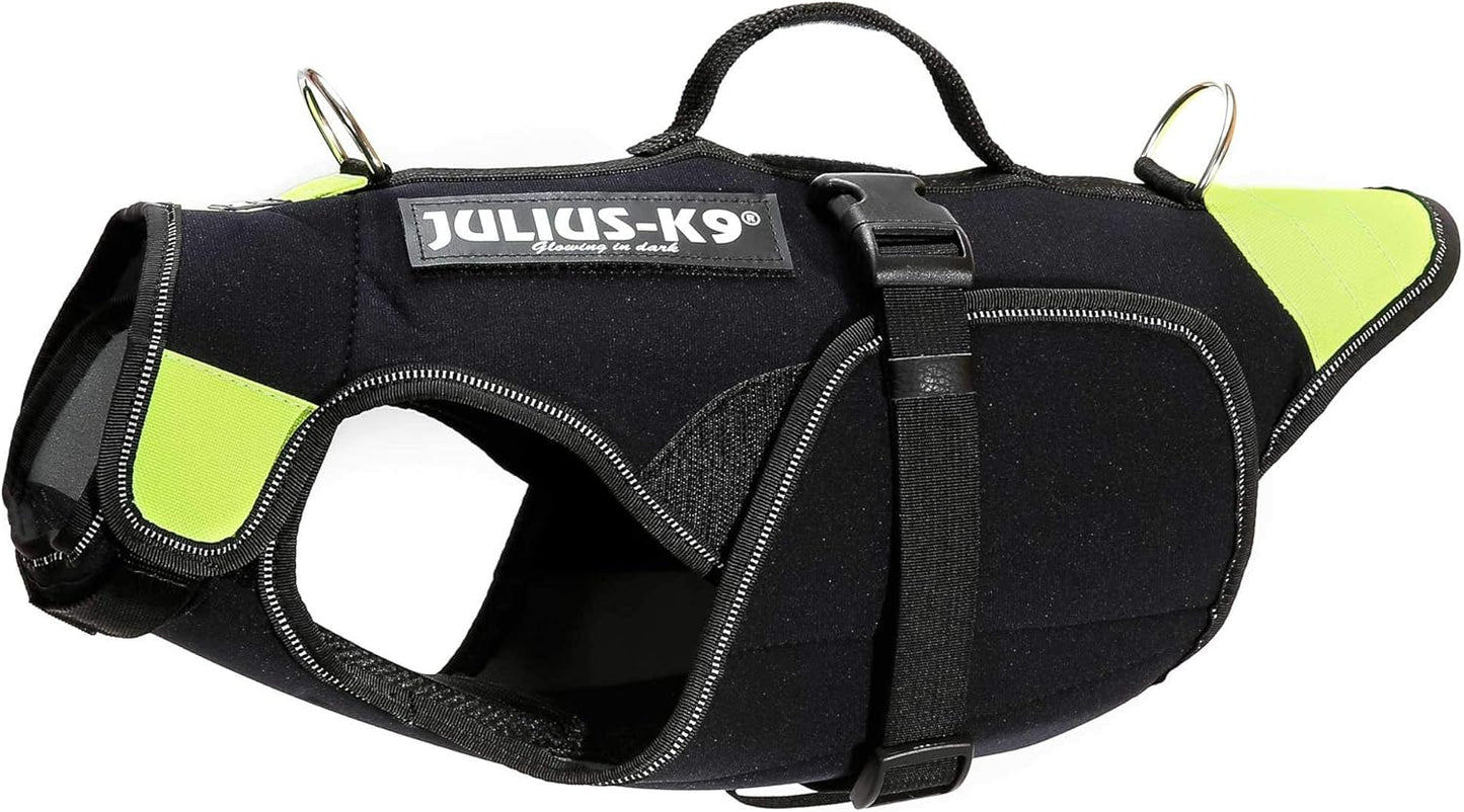 IDC Multifunktionale Hundeweste, S, Schwarz und UV Orange