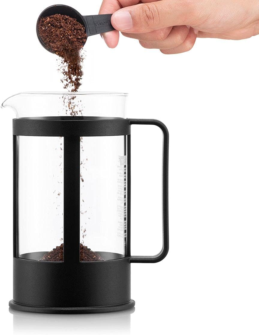 Kenya Kaffeebereiter - Manuelle French Press, 8 Cup, Schwarz