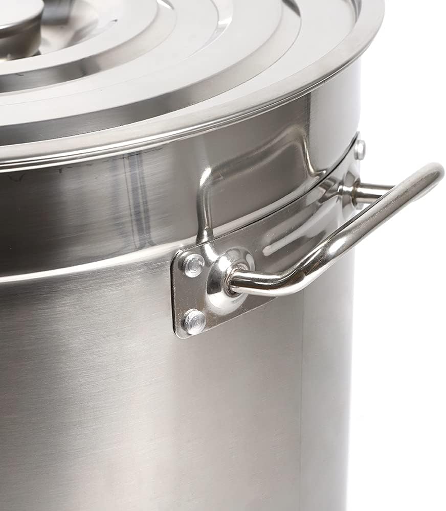 Edelstahl Suppentopf mit Deckel (50 Liter), 50L