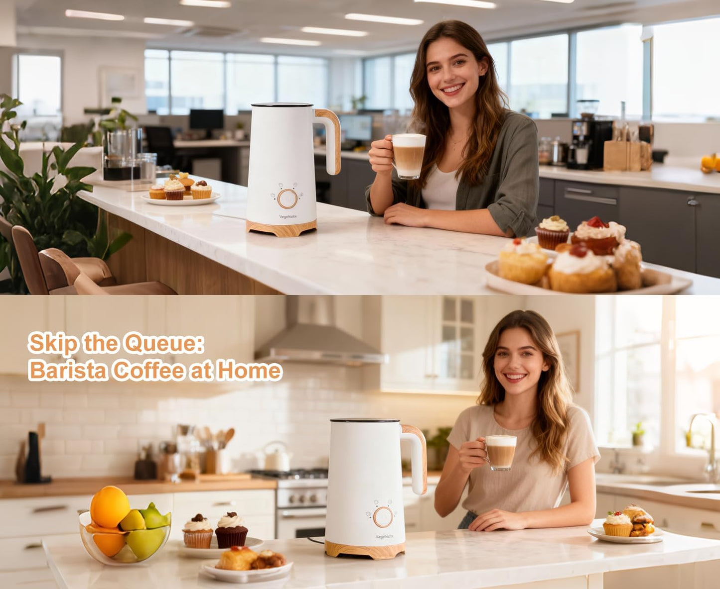 Elektrischer Milchaufschäumer 4-in-1 Set