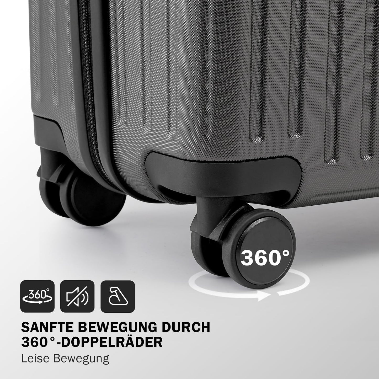 Hartschalen-Trolley mit TSA-Schloss, Handgepäck Dunkelblau