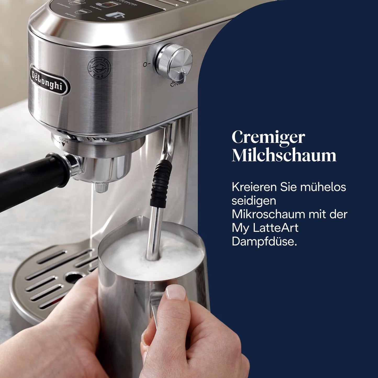 Siebträgermaschine Dedica Duo EC890.M, Metall Dedica 2025 mit Cold Brew