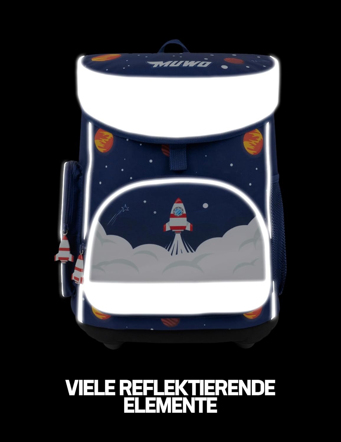 Ergonomisches Schulranzen-Set für Kinder, Weltraum Design