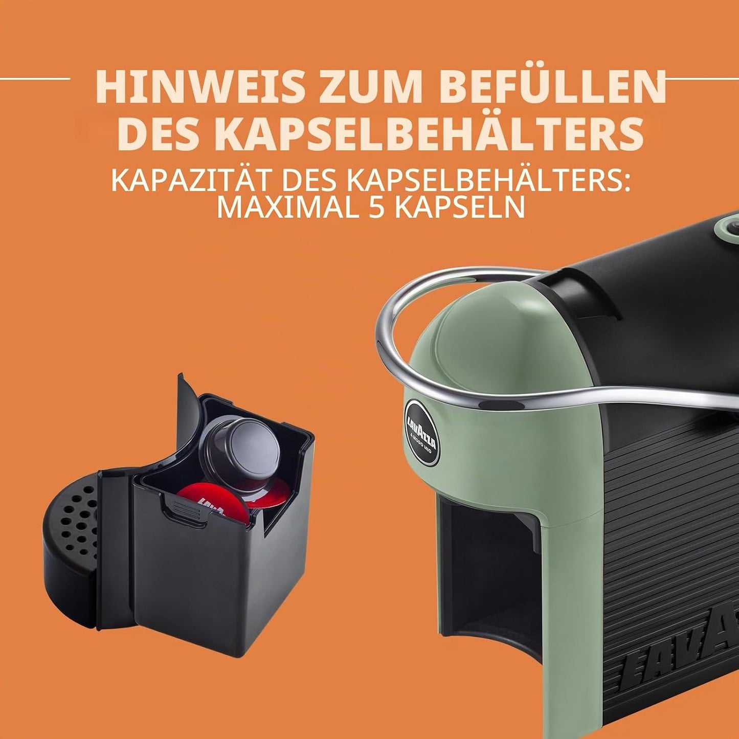 Espressomaschine Jolie Evo mit 64 Kapseln