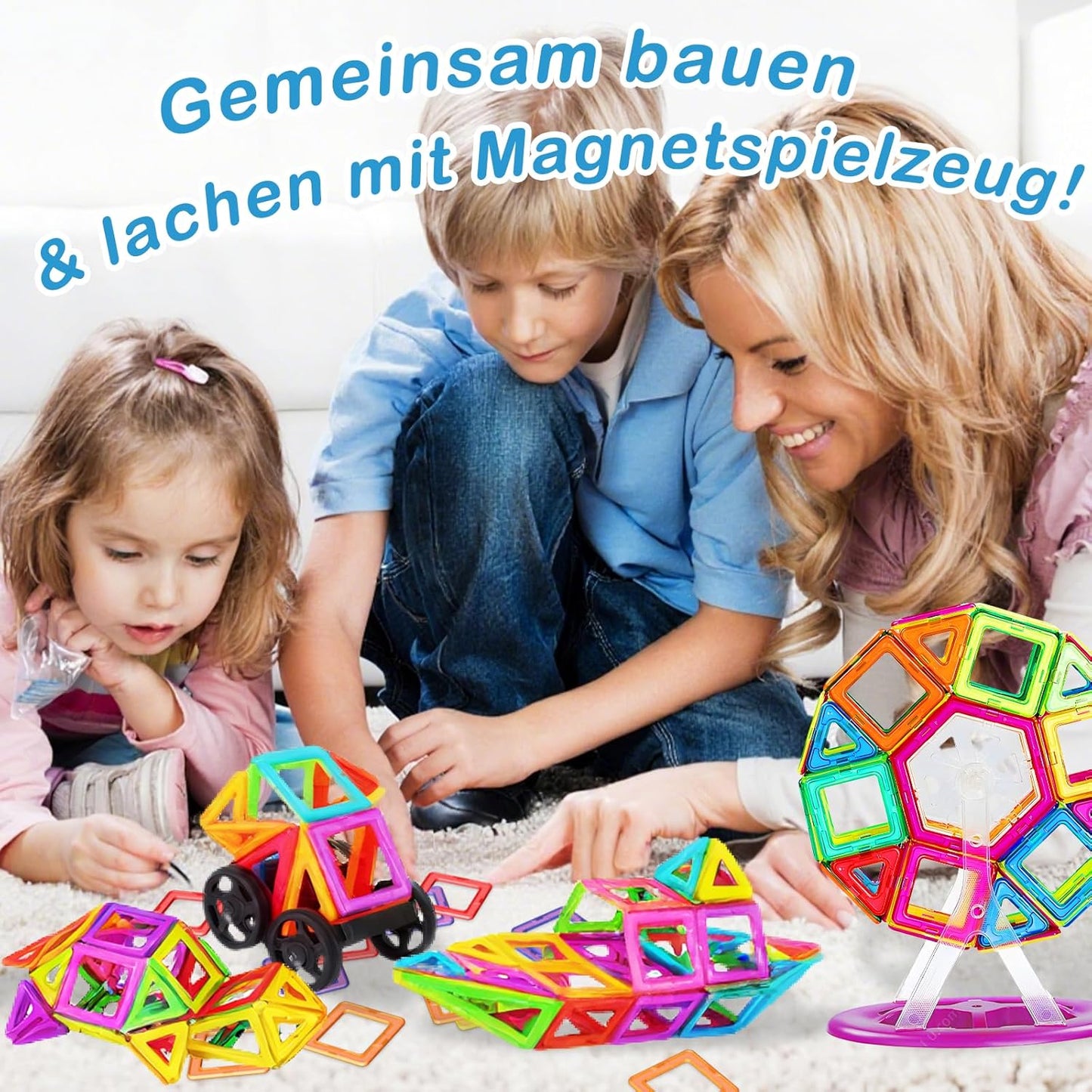 120-teiliges Magnetbaustein-Set
