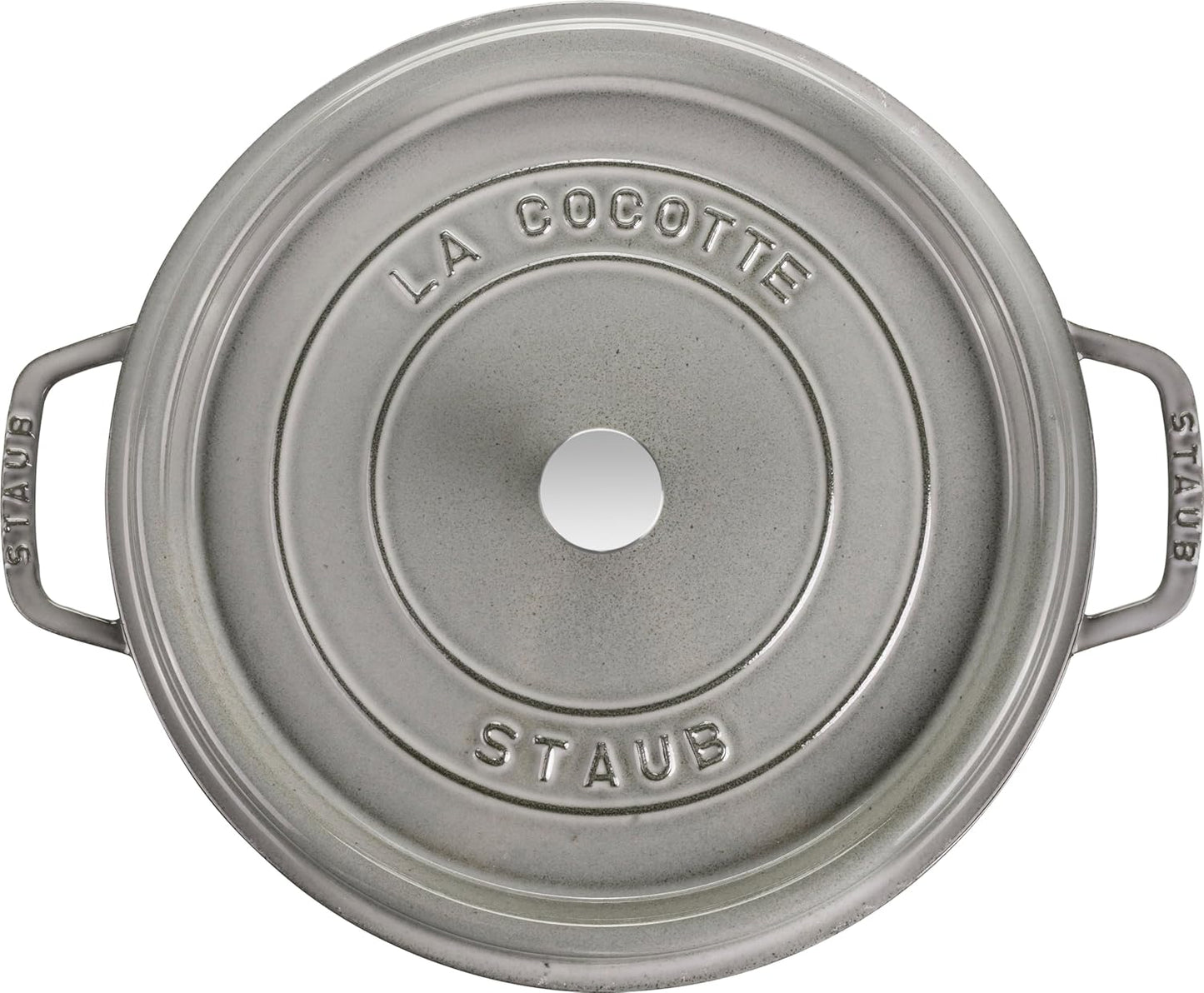 Gusseisen Bräter Cocotte, 30 cm Graphit-Grau