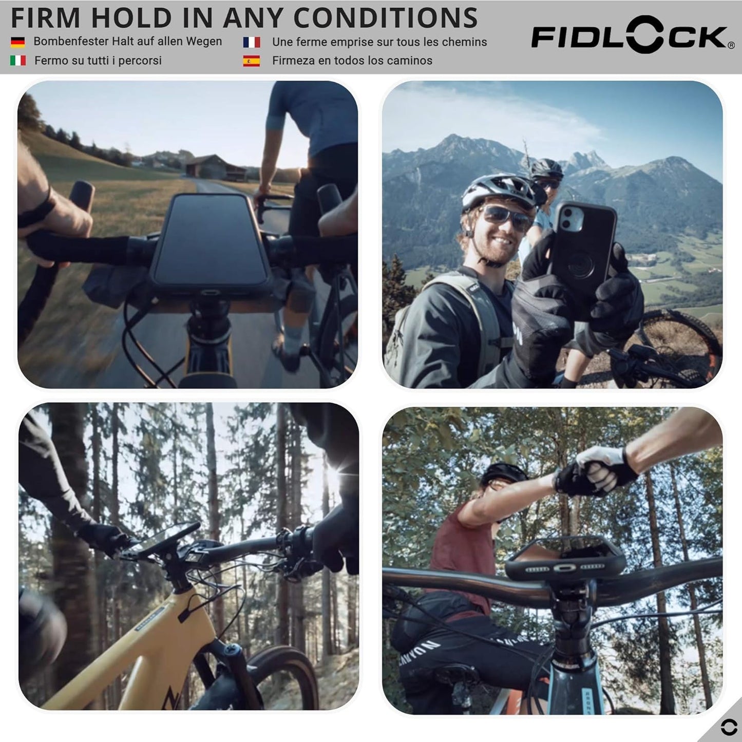 Magnetische Handyhalterung mit Hülle für Fahrrad, Handyhülle iPhone 12 Pro Max Vorbaukappenhalterung mit Handyhülle
