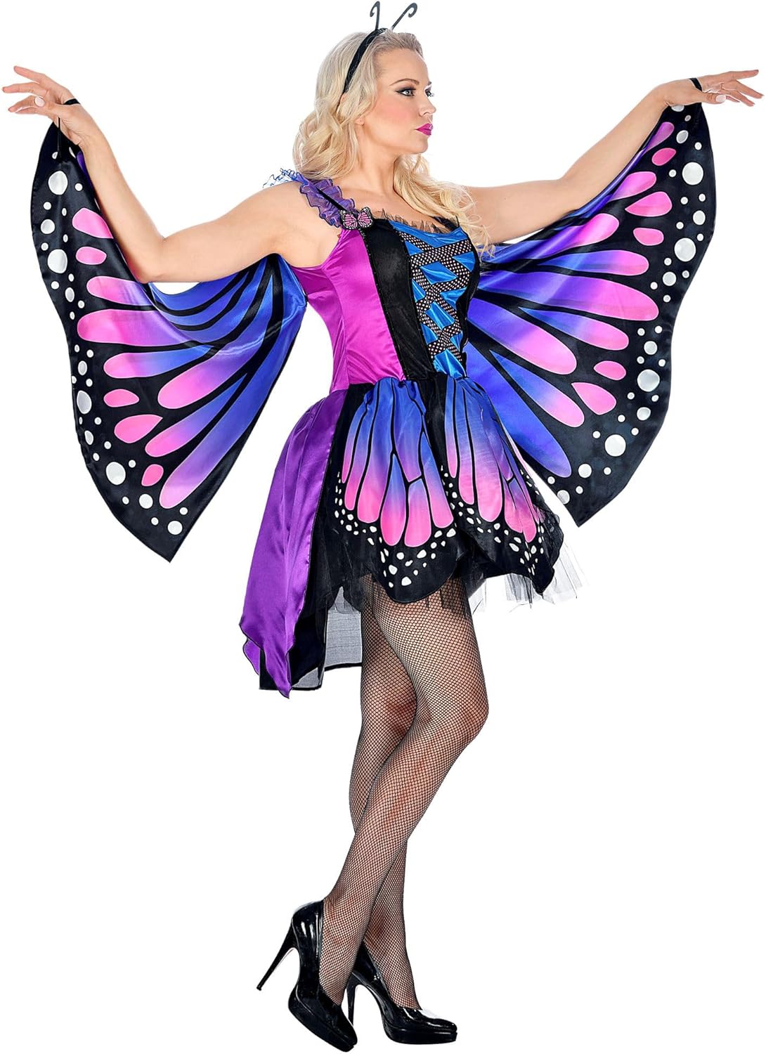 Schmetterling Kostüm, XS Blau