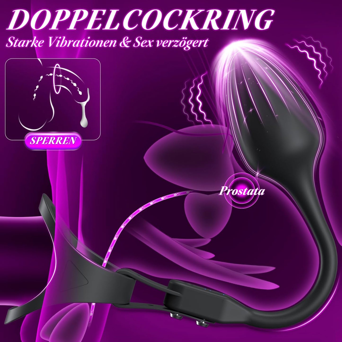 Prostata Stimulation Set mit App-Fernbedienung