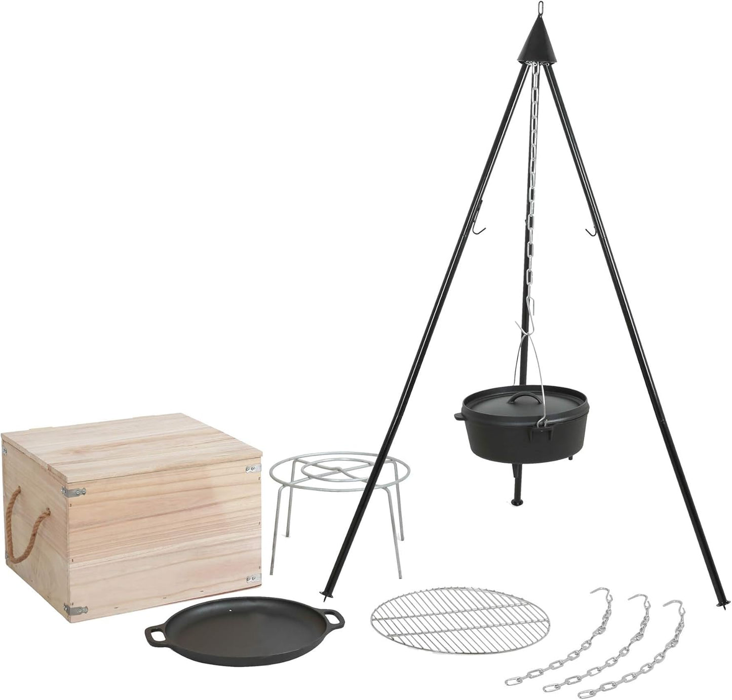 Dutch Oven Set mit Dreibeinständer