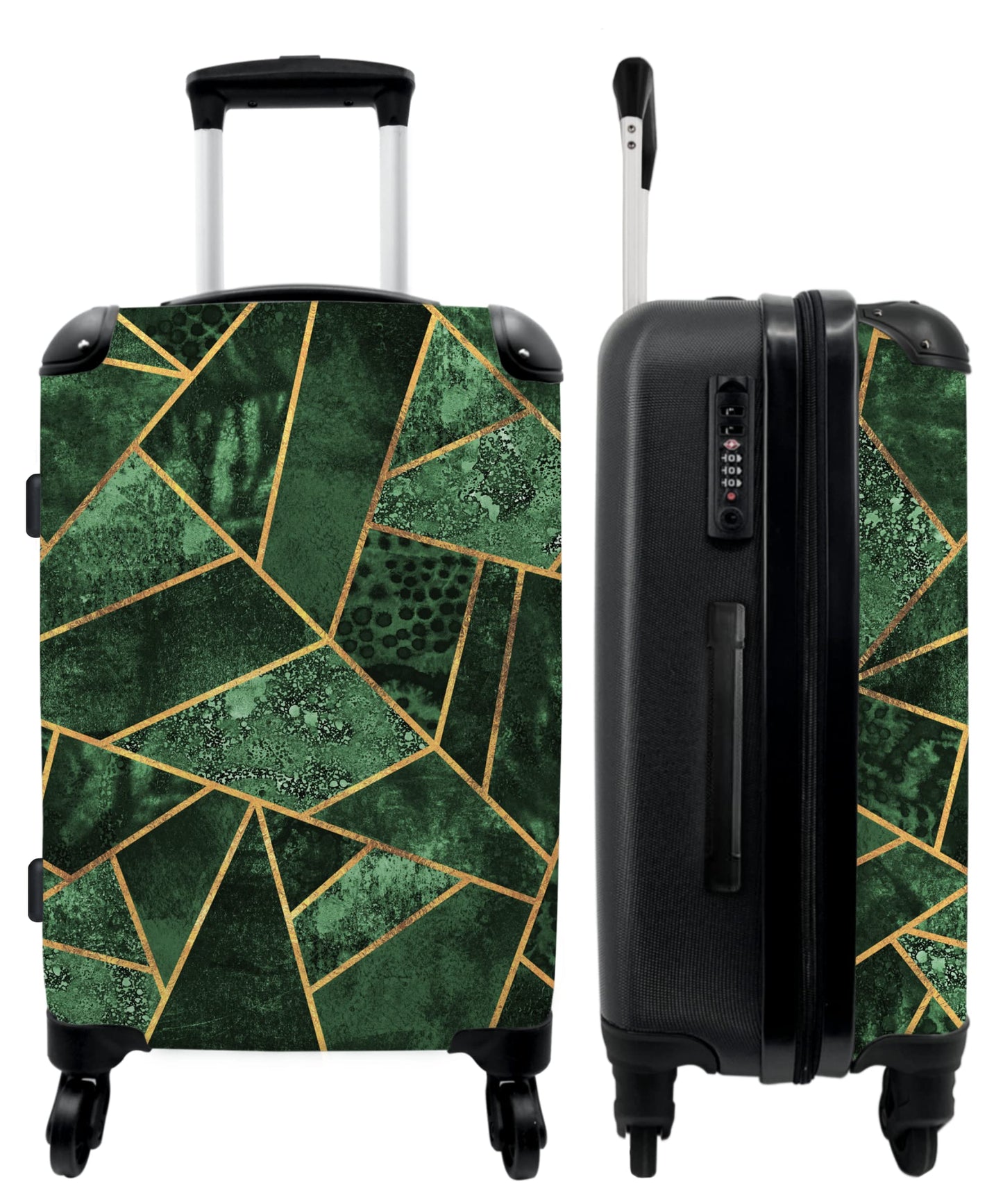 Rollkoffer Reisekoffer mit 4 Rollen, 90L, 67x43x25cm