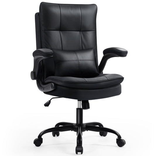 Ergonomischer Bürostuhl mit Wippfunktion, Aktualisierung Schwarz