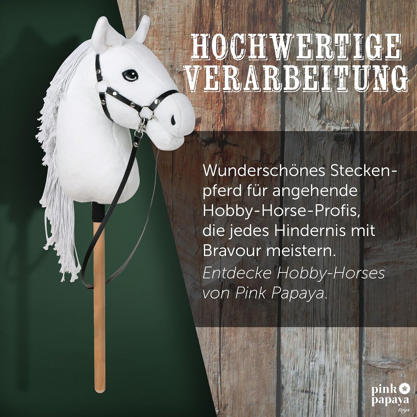 Hobby Horse mit Halfter & Trense für Kinder, Mia Medium