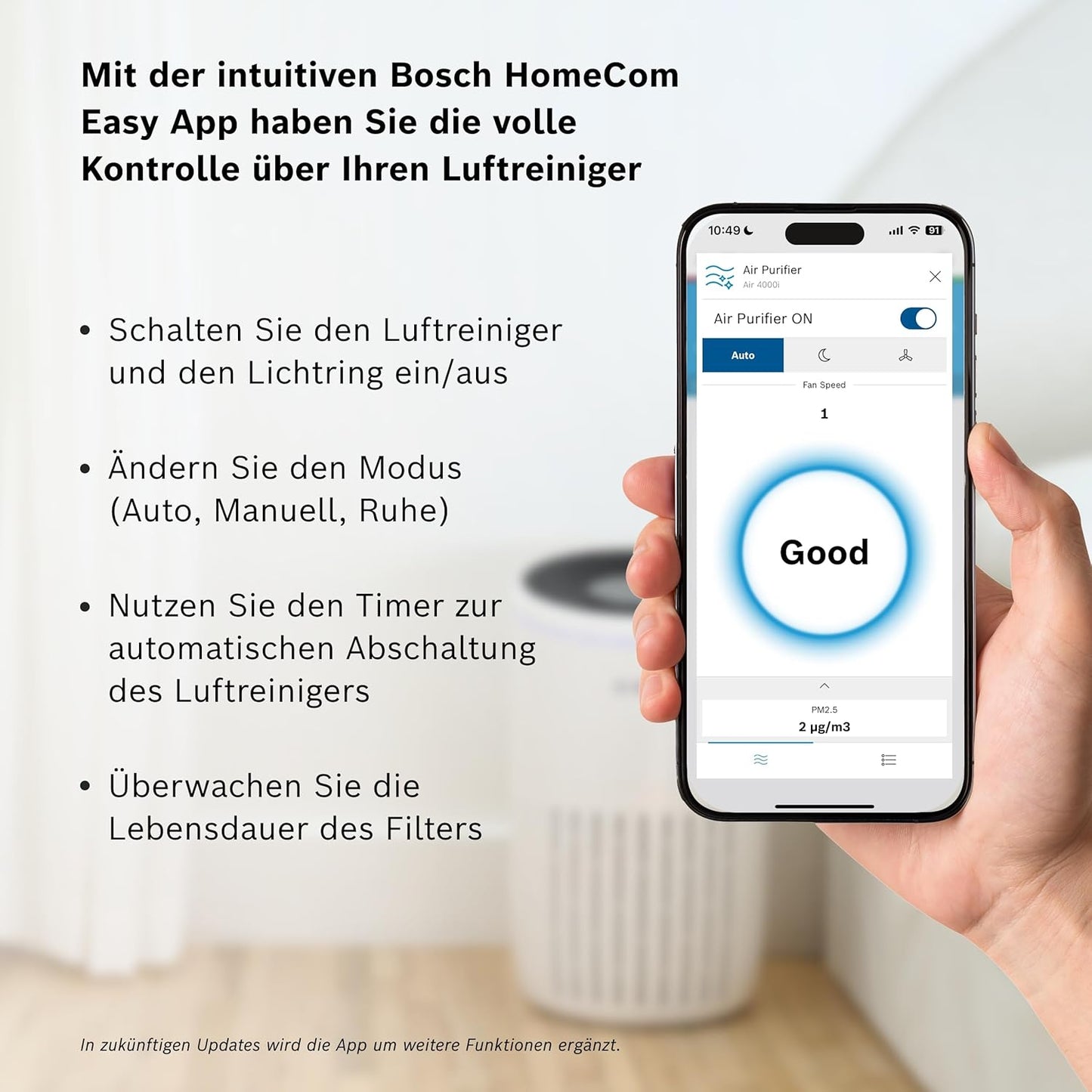 App-gesteuerter Luftreiniger Air 4000i, Air 4000i