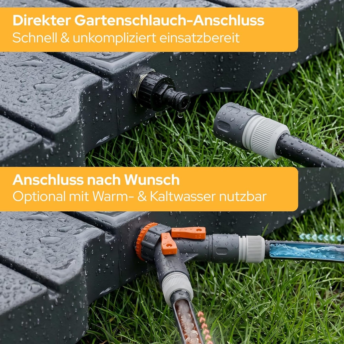 Bodendusche für Garten