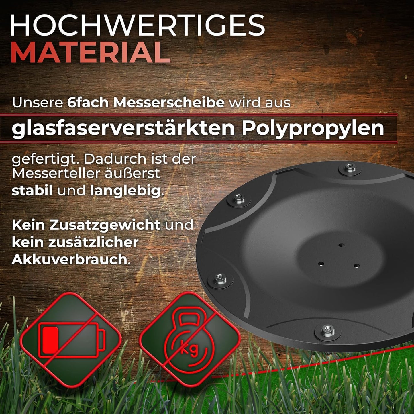 Messerscheibe für ECOVACS Goat O500/O800/O1200, Messerscheibe ohne Klingen