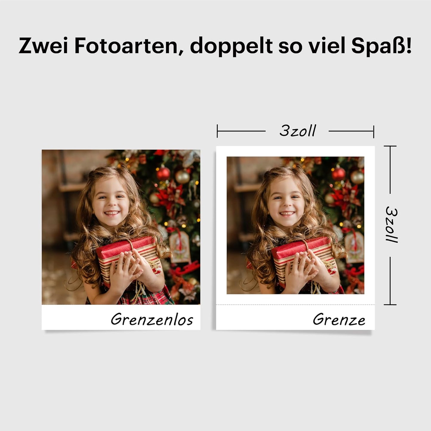 Mini 3 Retro Fotodrucker mit 68 Fotopapieren, Imprimante + 68 feuilles et accessoires weiß