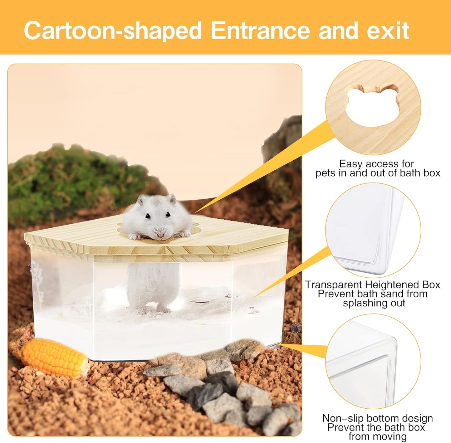 Hamster Sandbad-Container
