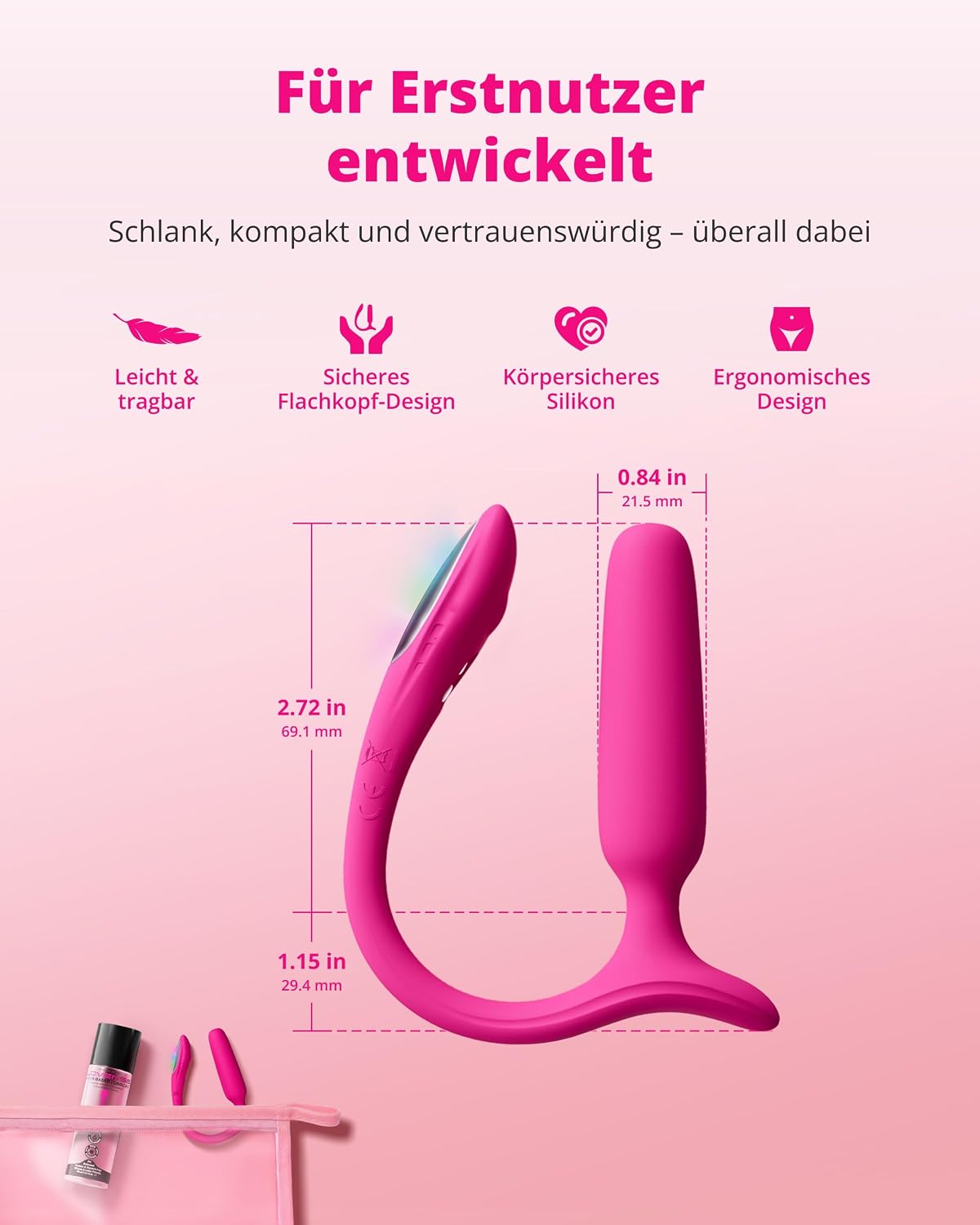 Lush Analvibrator & Plug mit App-Steuerung, wasserdicht