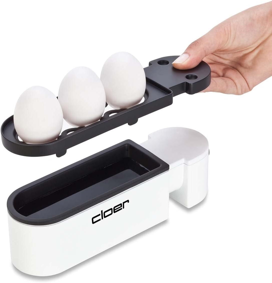 Eierkocher 6021 mit herausnehmbarem Eierträger, Weiss