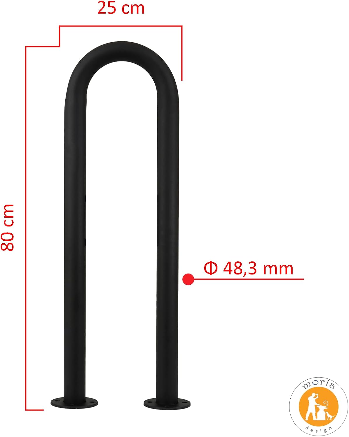 Veloständer für 2 Räder, 140 X 440 X 840 Mm Zum Aufdübeln