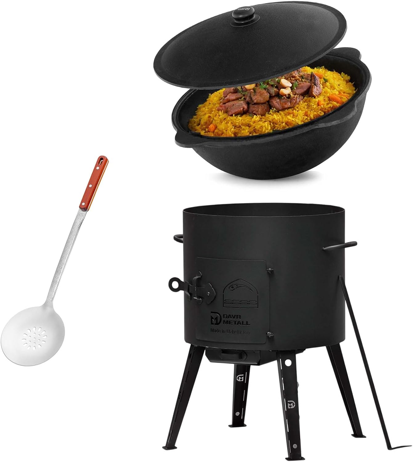 Utschag Campingofe mit Zubehör 12L, 12L rund+zubehör