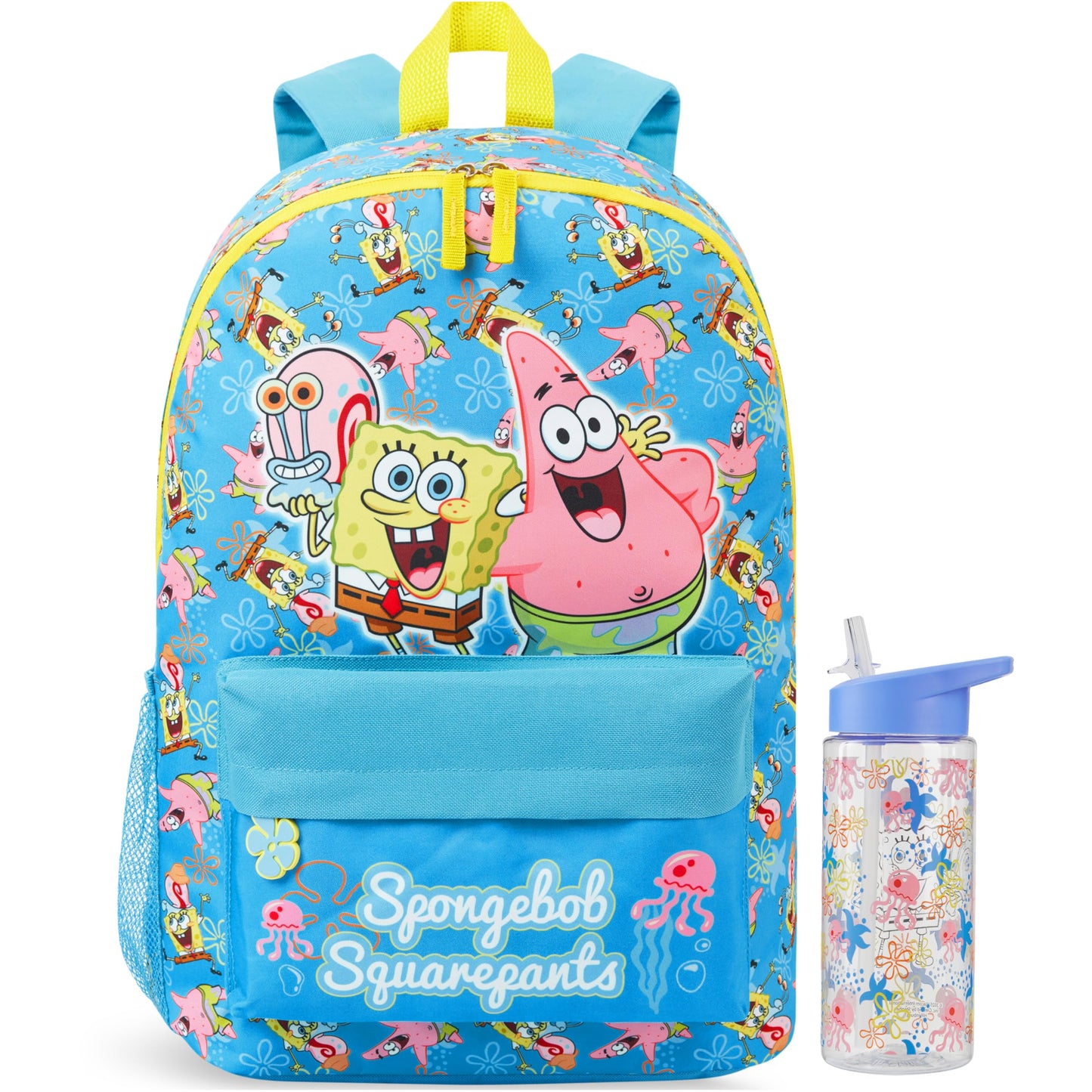 Spongebob Kinderrucksack-Set mit Trinkflasche, Multi Spongebob