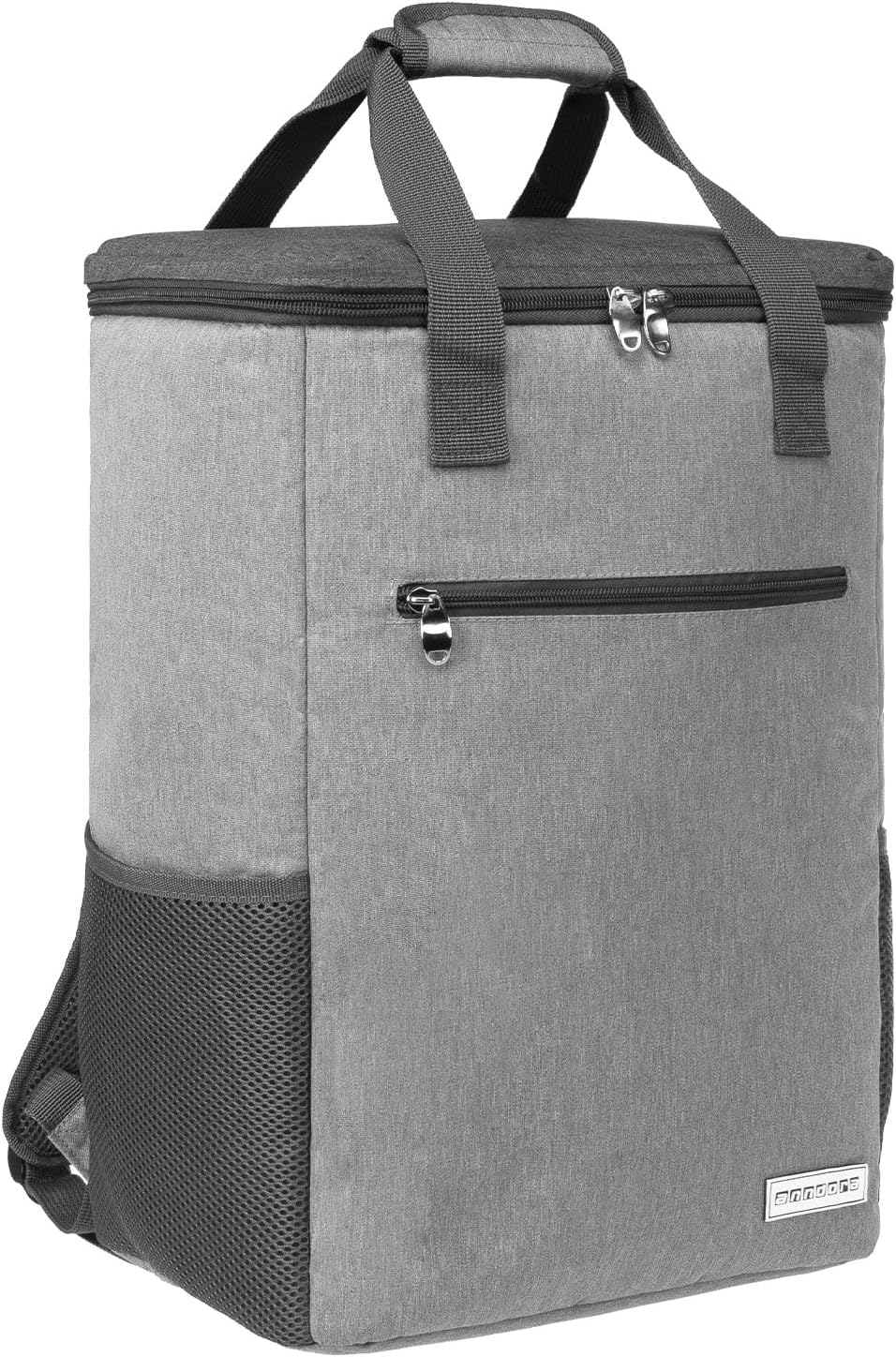 Kühlrucksack, 28 Liter - hellgrau meliert