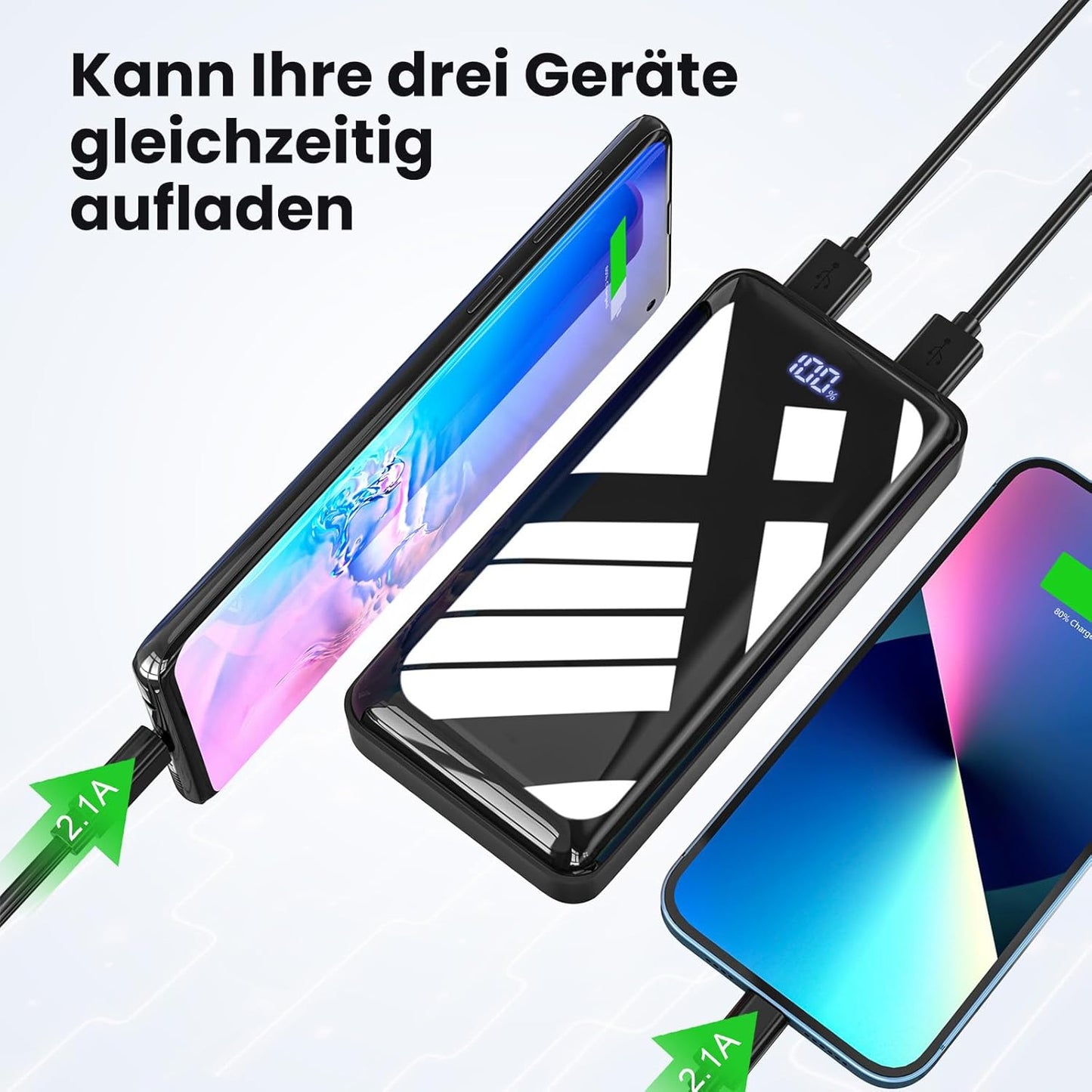 Powerbank mit LED-Anzeige