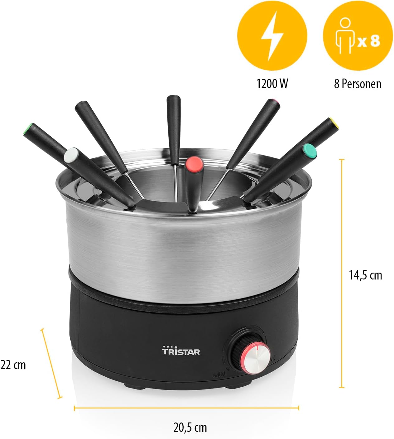 Fondue-Set mit Crêpe-Funktion